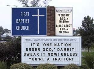 One Nation Under God, Dammit!